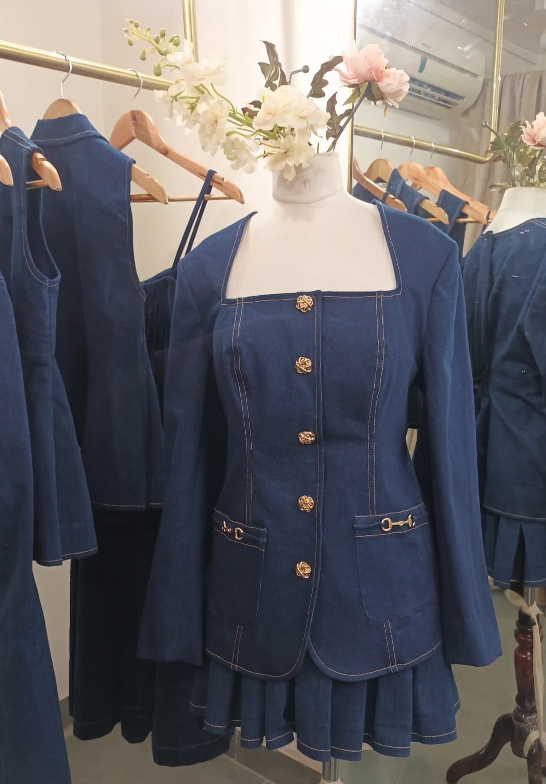 Carter & Kendall Denim Set