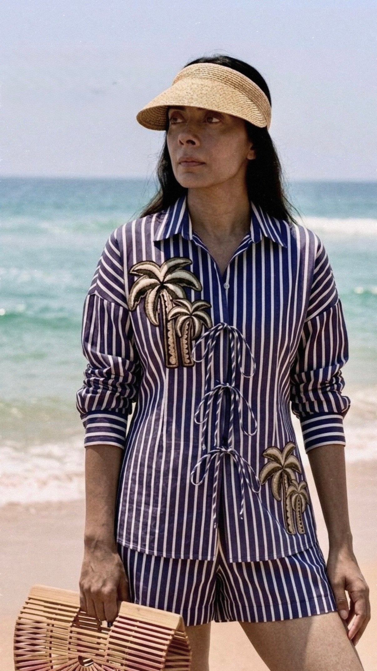 MALIBU Embroidered Palm Co-ord Set